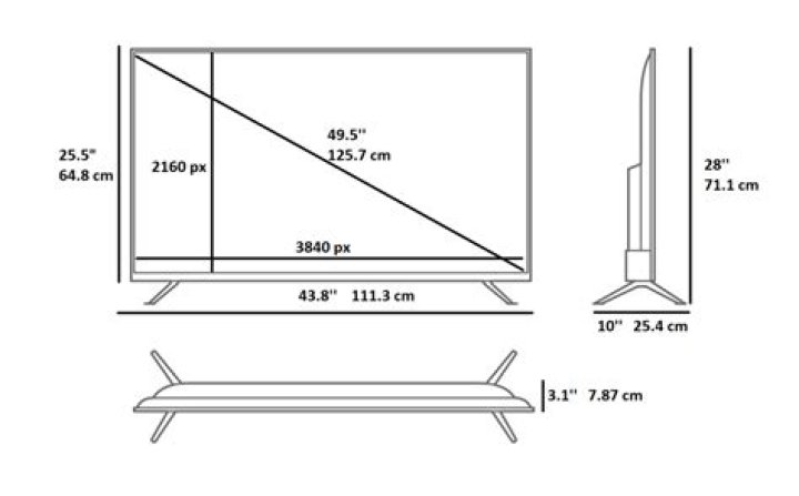 Dimensions Of A TV Icon
