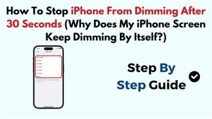 The Real Reason Your iPhone Screen Keeps Randomly Dimming and How to Fix it