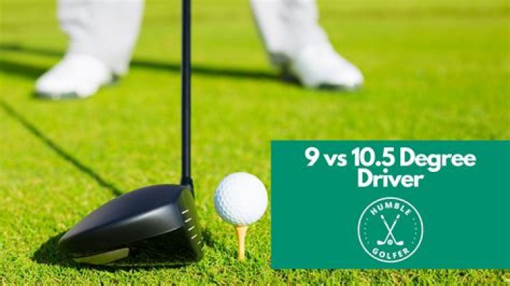 What's the difference between 9.5 and 10.5 degree driver?